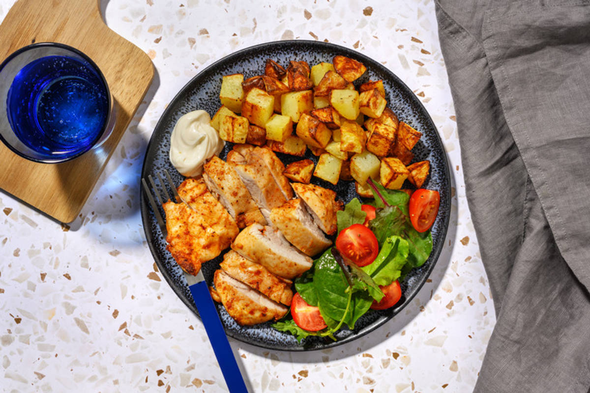 Peri Peri Spiced Chicken Thigh Traybake