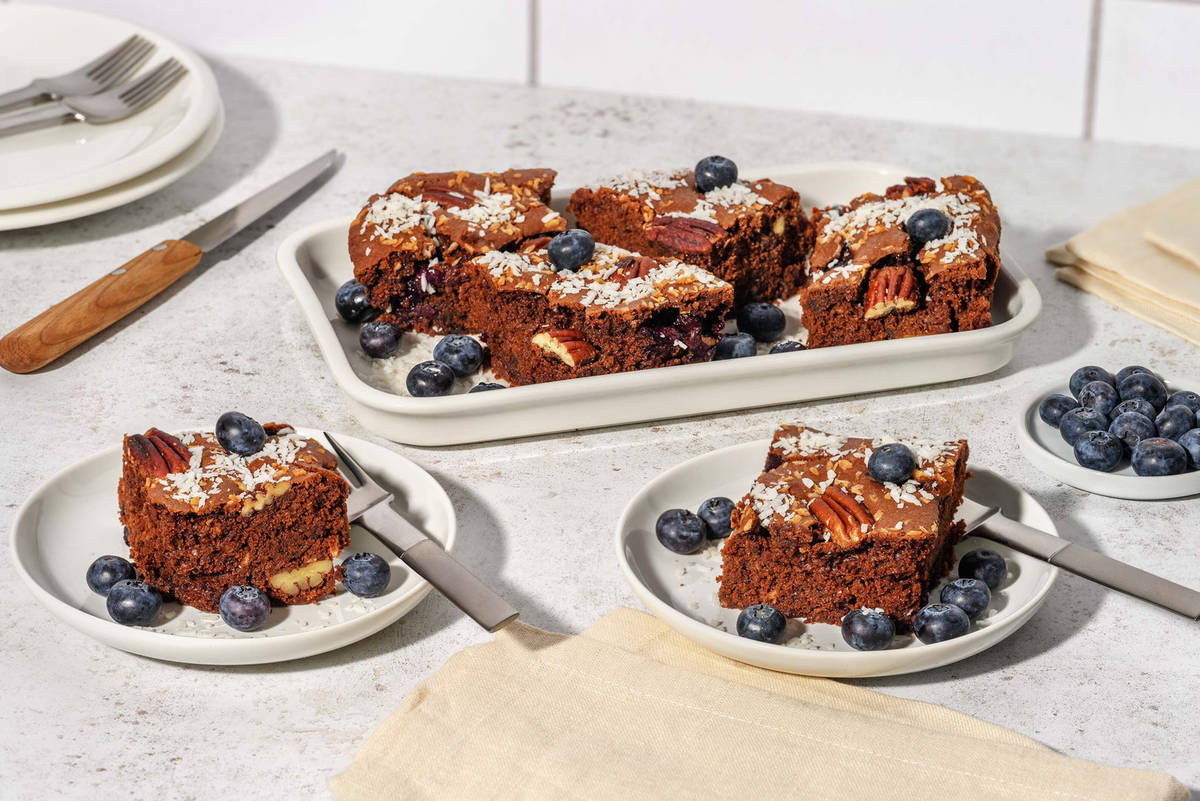 Blaubeer-Brownies