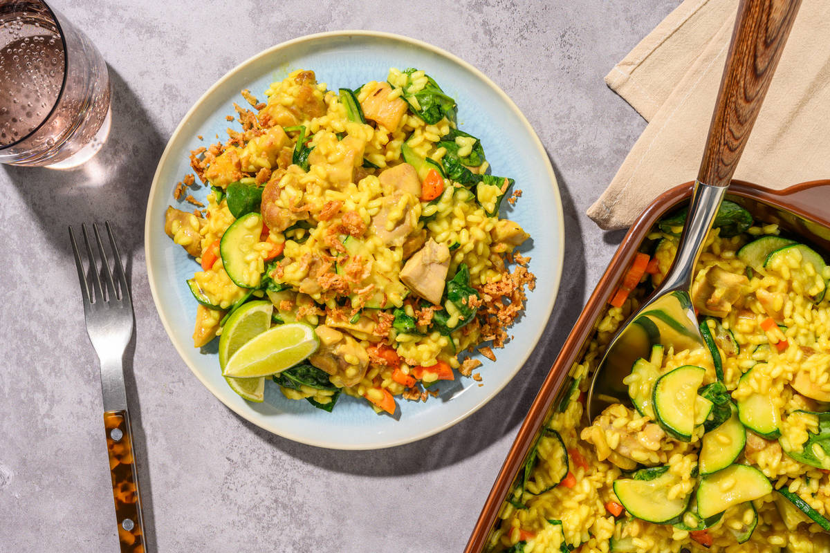 Thai Curry Chicken & Coconut Risotto 