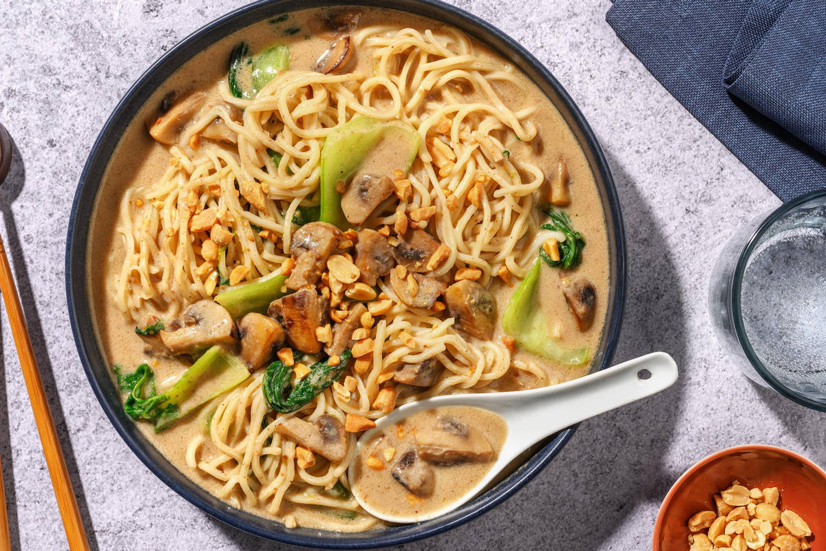 Coconut Veggie Laksa Soup