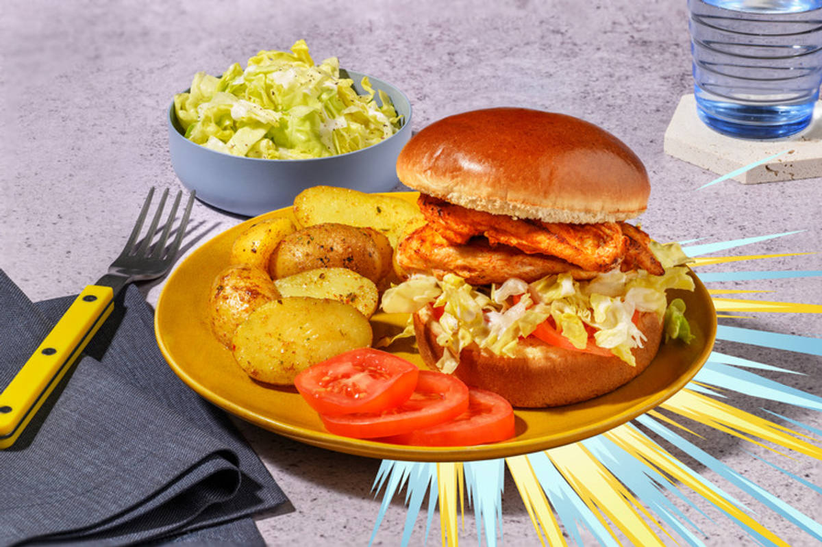 Volcanic Chicken and Bacon Burger Inspired by Numel