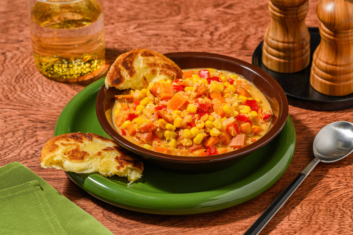 Jamaican Inspired Coconut Corn Soup