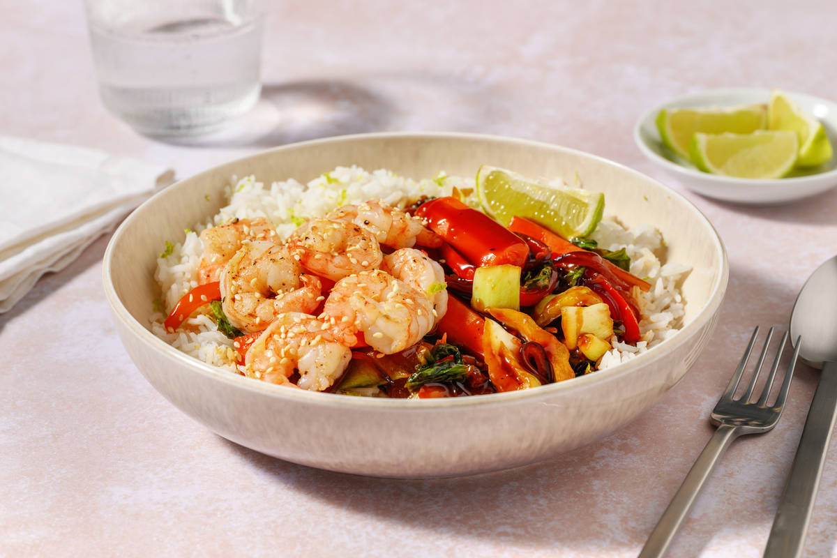 Bio-Schweinefilet auf Teriyakigemüse