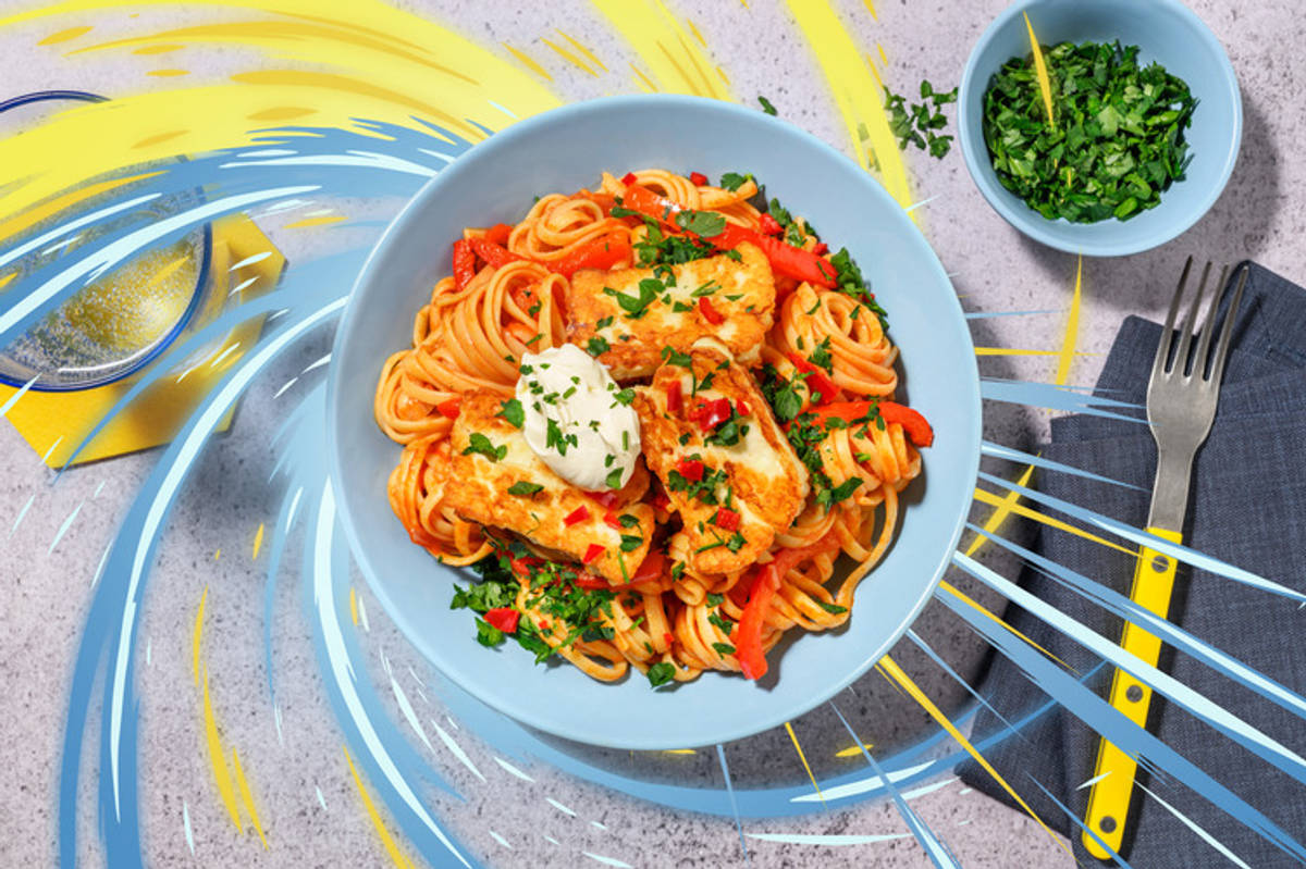 Magma Linguine Inspired by Mega Camerupt  with Double Cheese