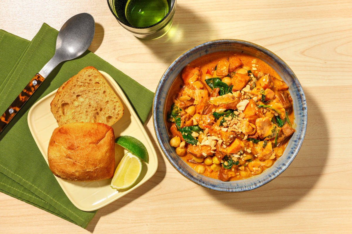 Ivory Coast Inspired Chicken, Peanut and Sweet Potato Stew