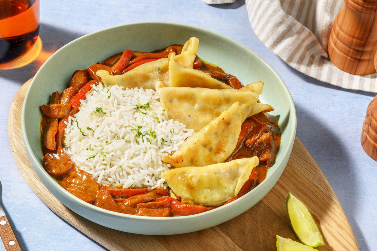 Prawn and Veggie Gyoza Satay Style Bowl