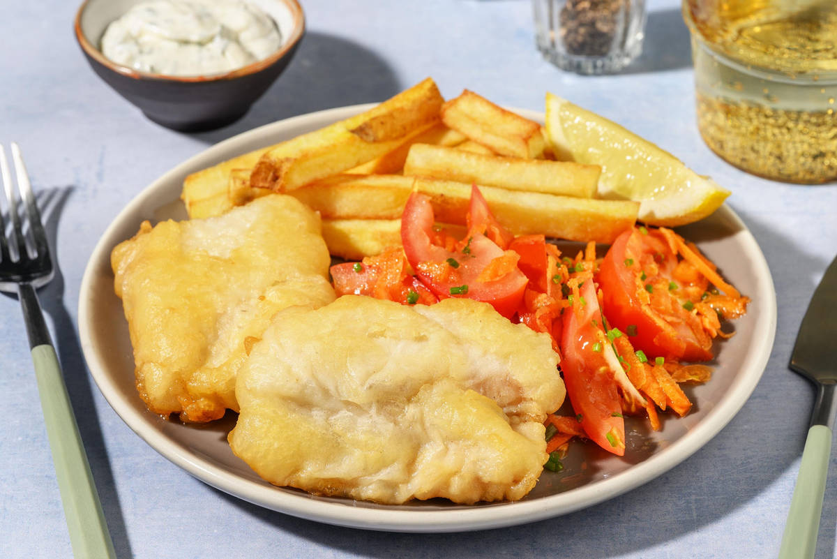 Fish & Chips mit Remoulade