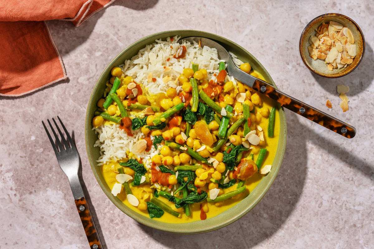 Super Quick Chickpea and Mango Chutney Curry