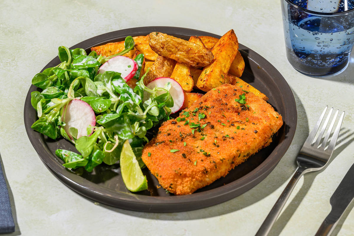 Knuspriges Kräuterschnitzel