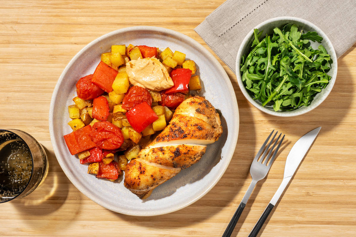 Easy Spanish Style Chicken Breast Traybake