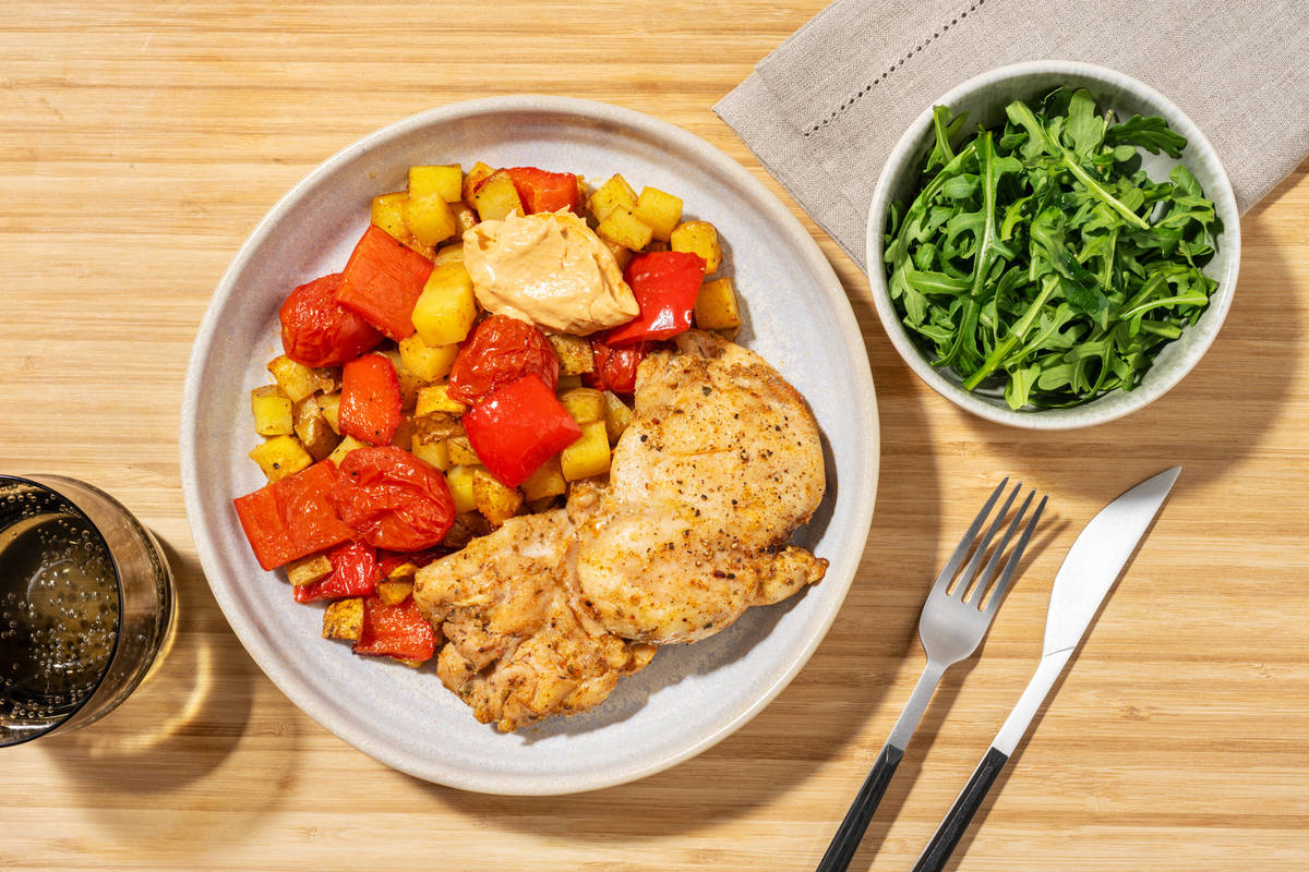 Easy Spanish Style Chicken Traybake