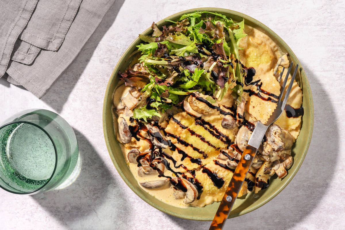 Chicken, Parma Ham and Parmesan Filled Pasta