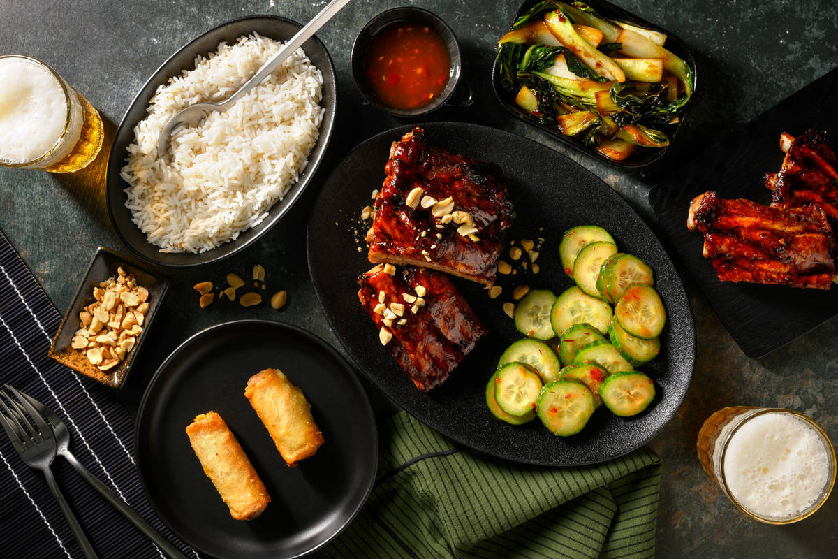Vietnamese Style Sticky Pork Ribs and Coconut Rice