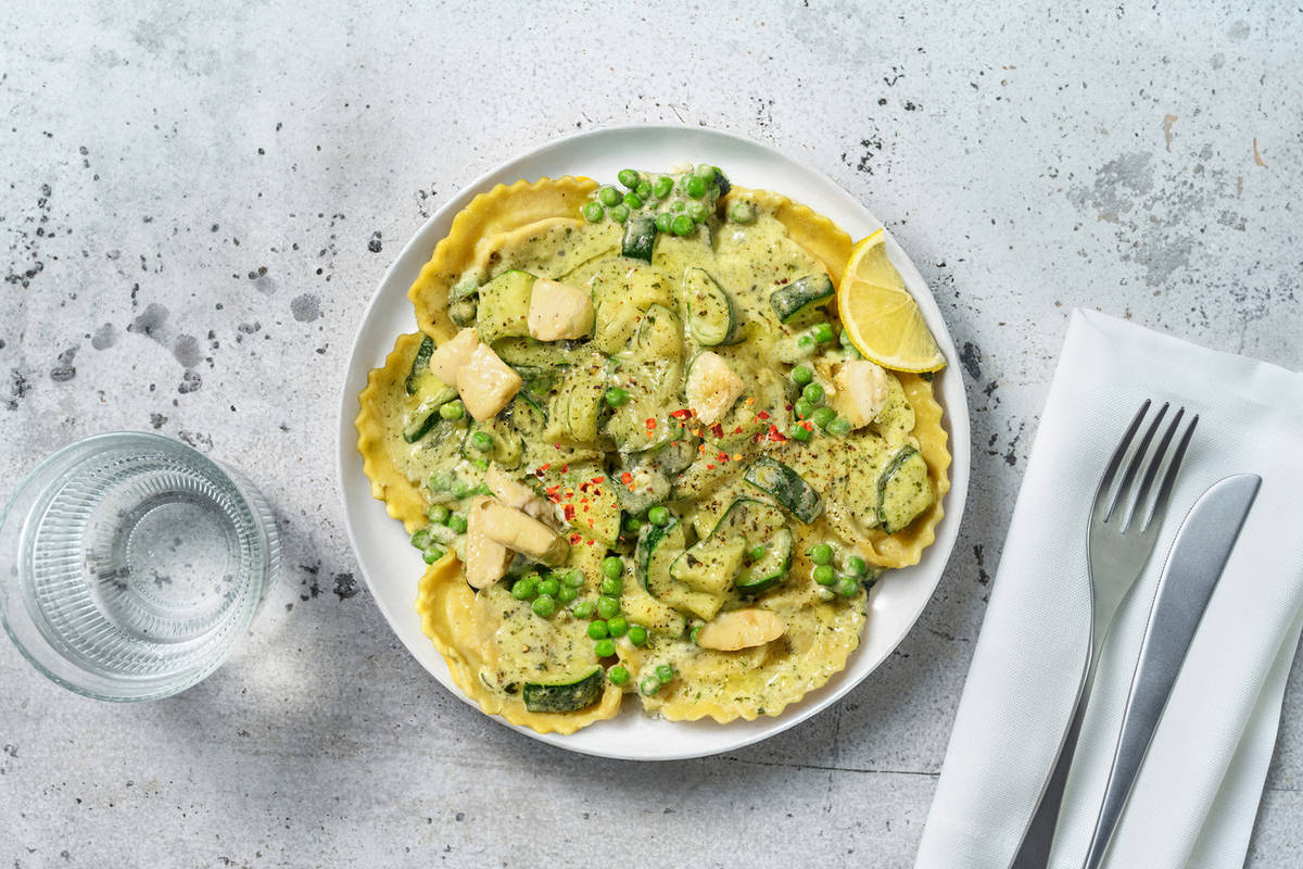 Creamy Chicken, Parma Ham & Parmigiano Filled Pasta