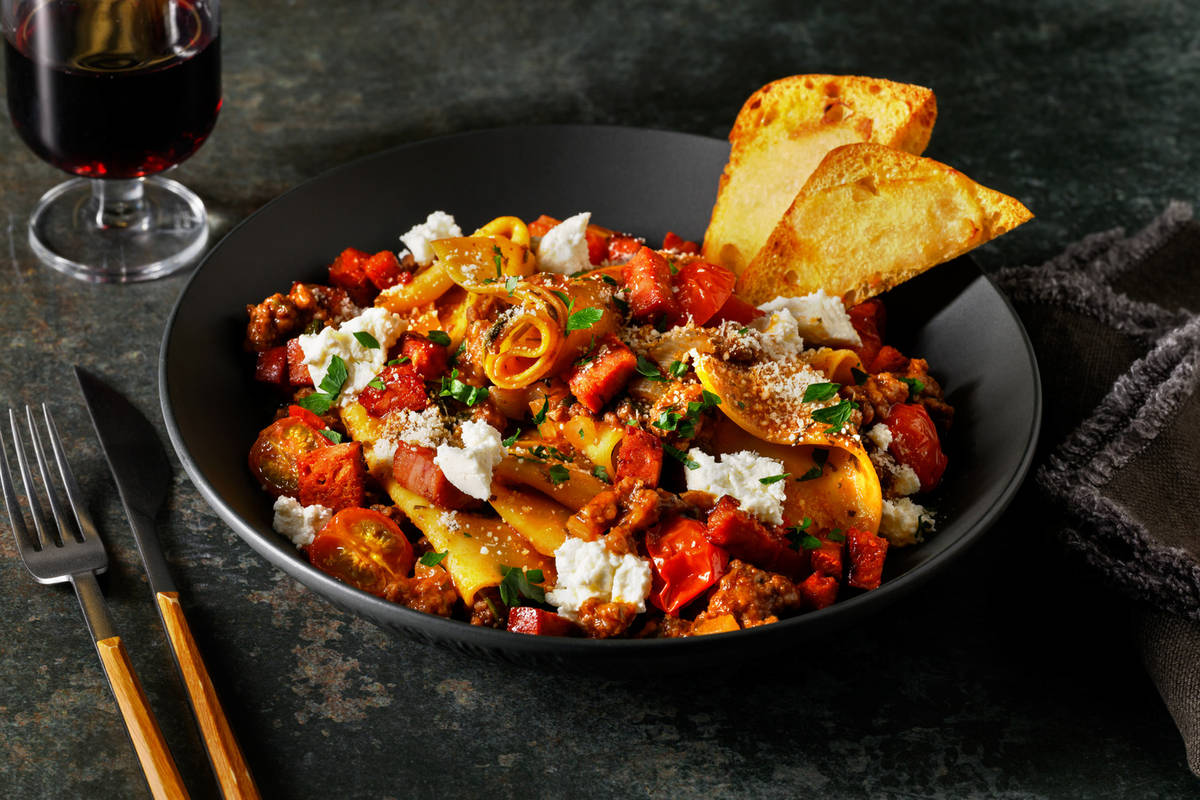 Ultimate Beef and Chorizo Lasagne Soup