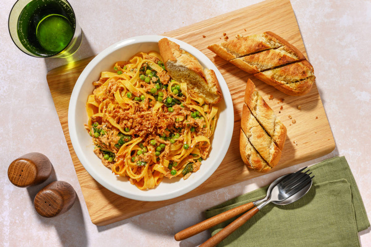 Smoky Chipotle Pulled Chicken Tagliatelle