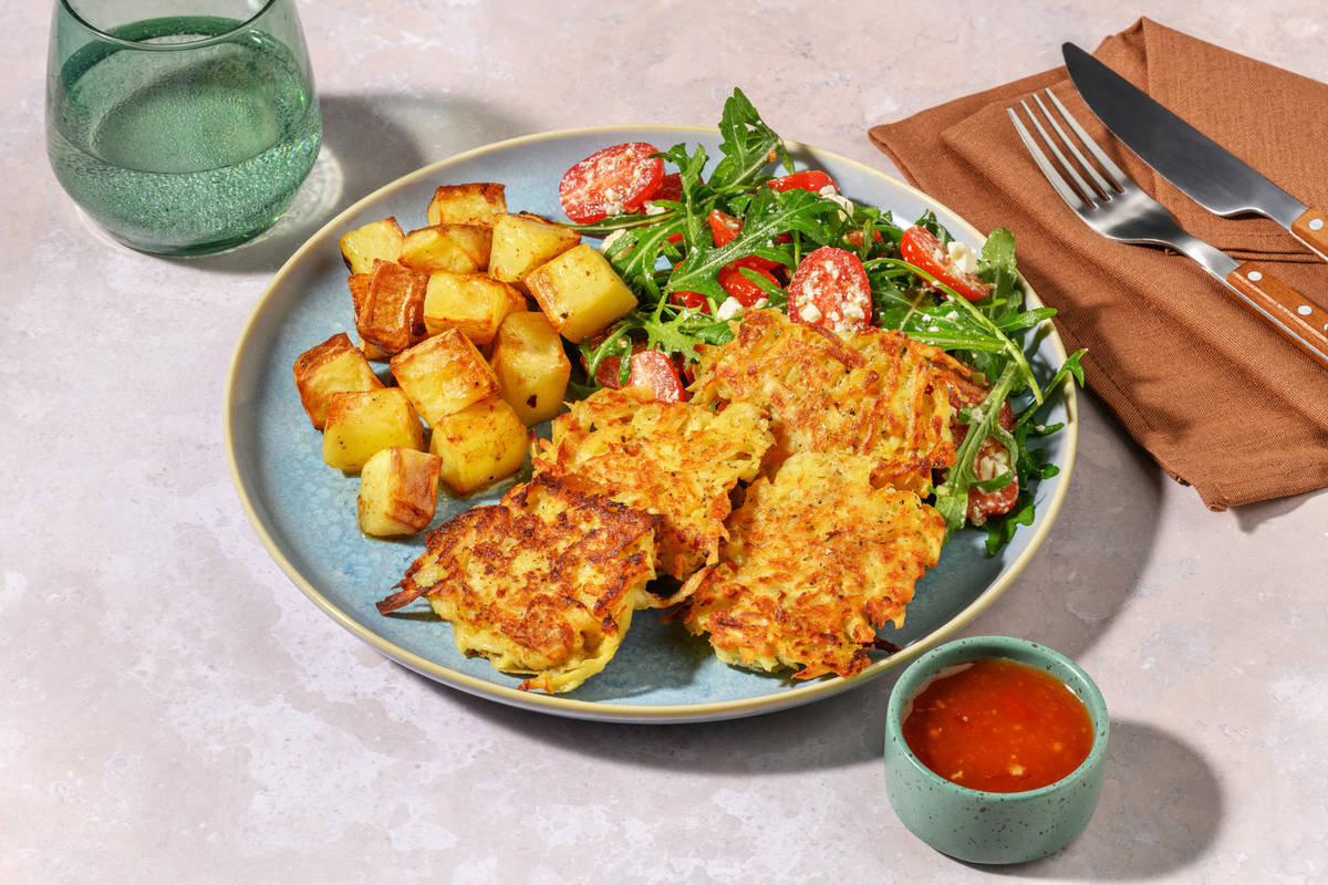 Parsnip, Cheese and Onion Festive Fritters