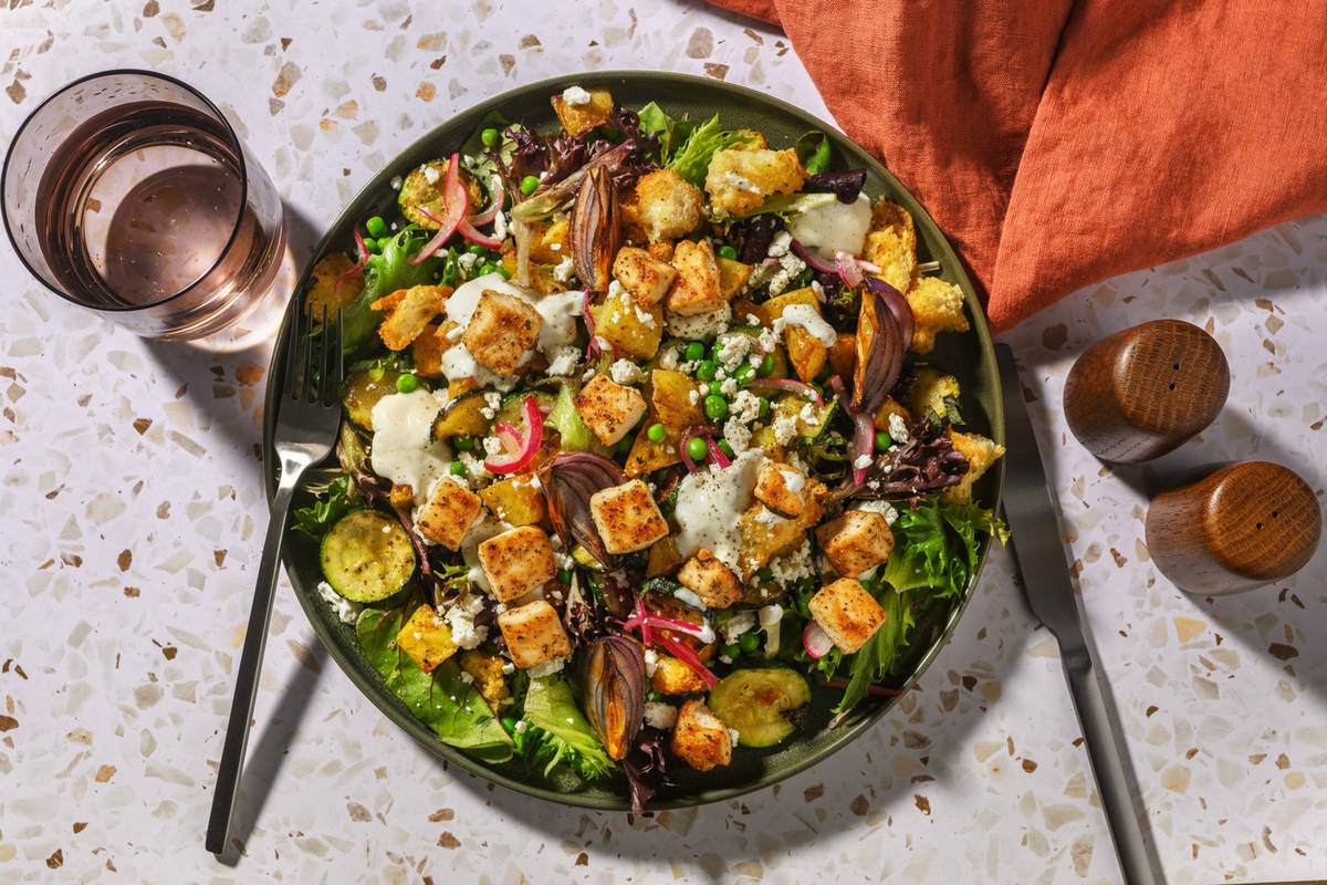 Chicken, Courgette, Pea and Mint Salad