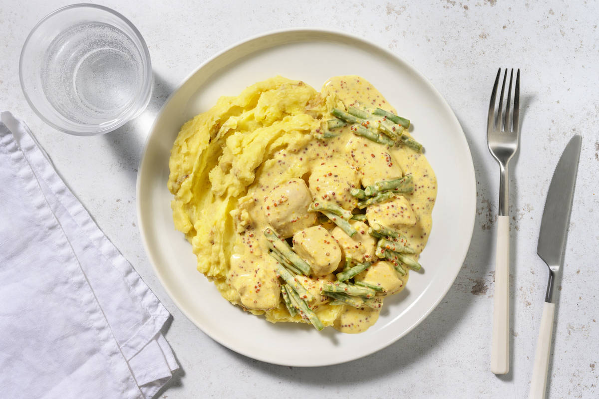 Creamy Honey and Mustard Double Chicken 