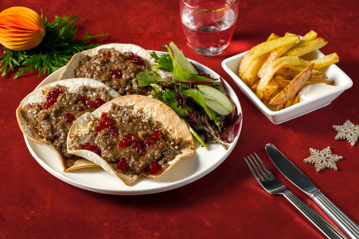 Cheesy Double Sausage Stuffing Smashed Tacos and Chips