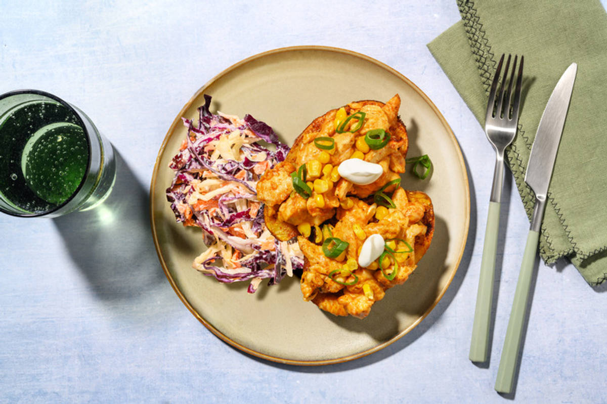 Chicken Jacket Potato: gratinierte Ofenkartoffel 