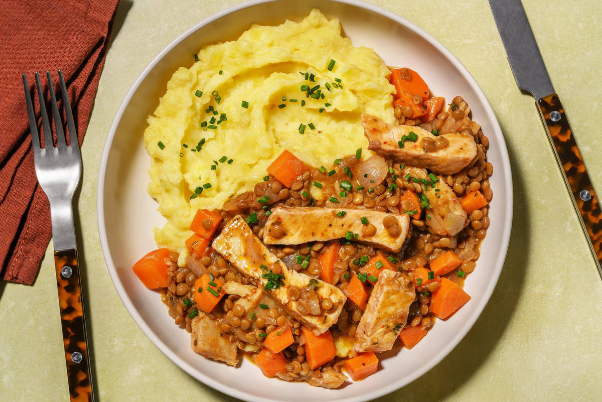 Französischer Eintopf mit Bio-Schweinefleischstreifen