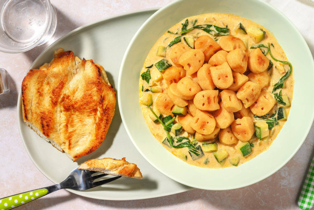 Gnocchi mit extra Hähnchen