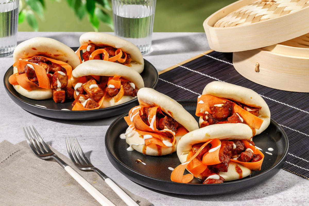 ”Sticky pork”-bao boller 