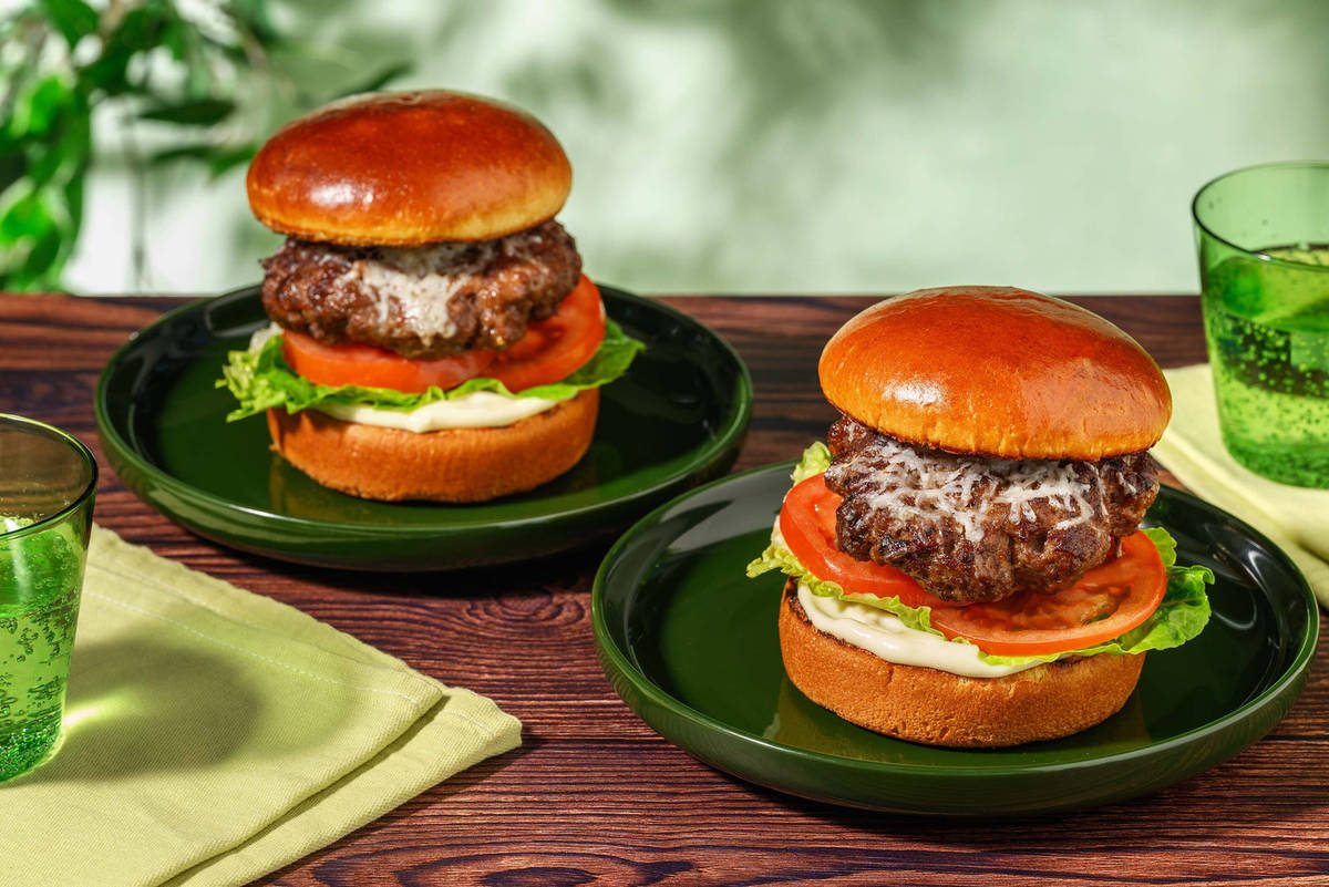 Grillet gourmetburger