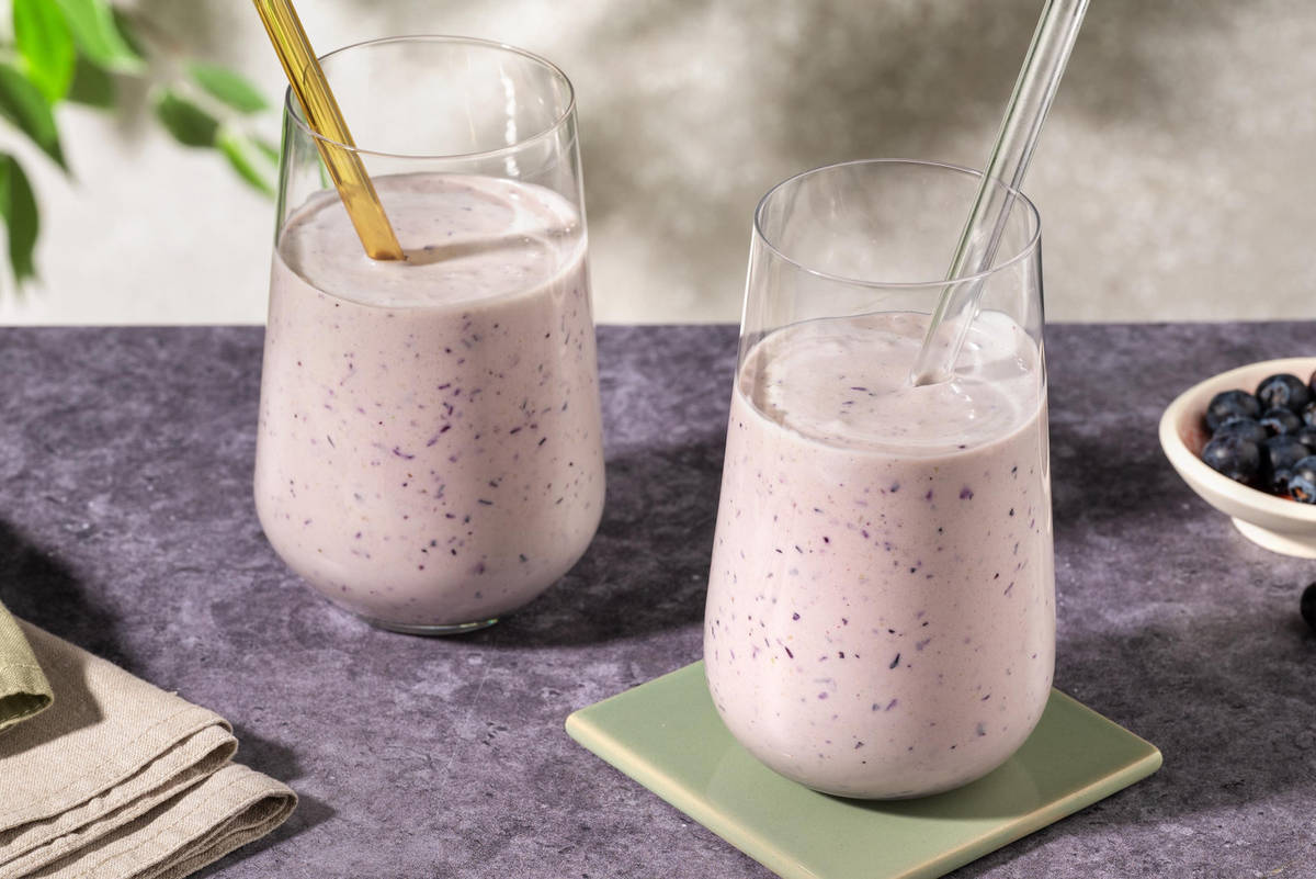 Blåbärs- och avokadosmoothie