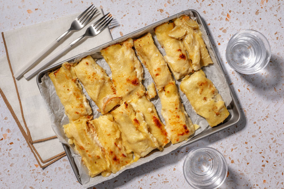 Canelones de espinacas con queso de cabra 6 unidades