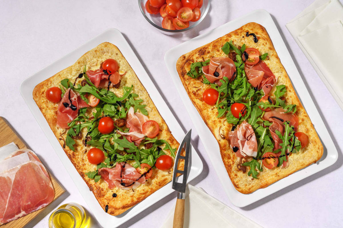 Flammkuchen met serranoham