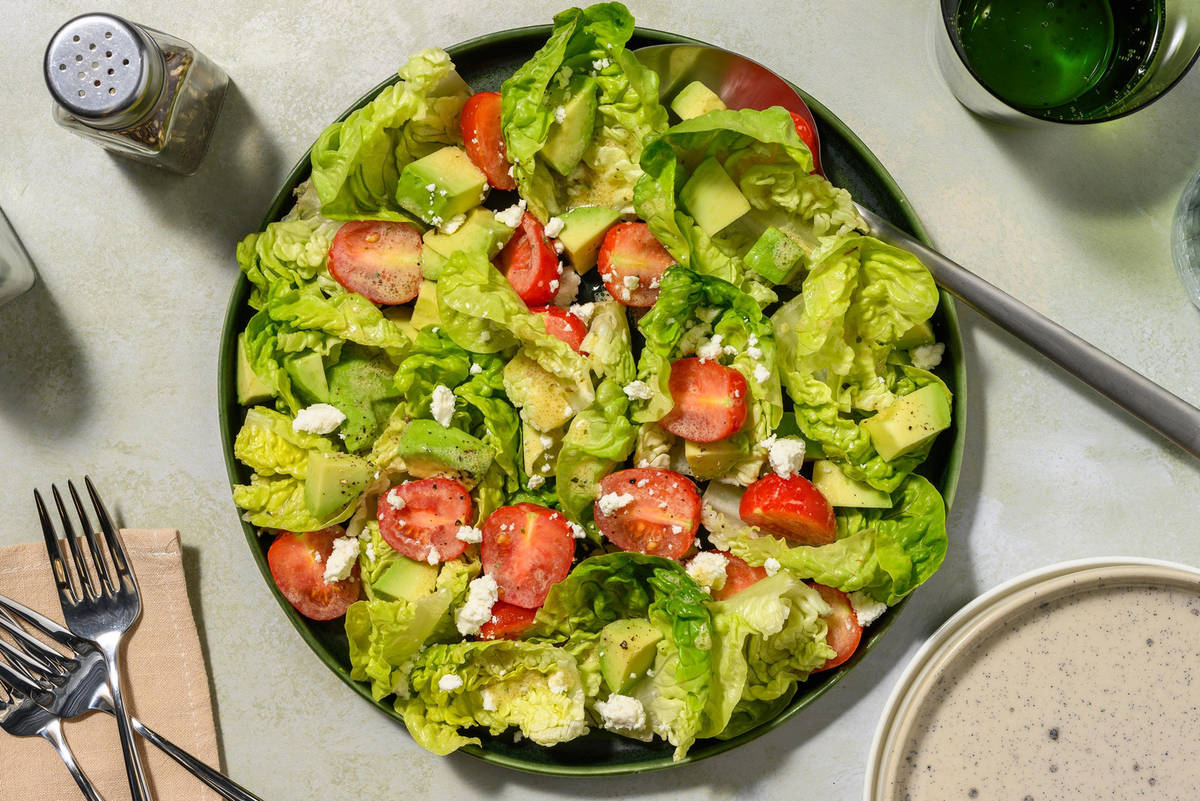 Greek Style Cheese & Tomato Speedy Side Salad 
