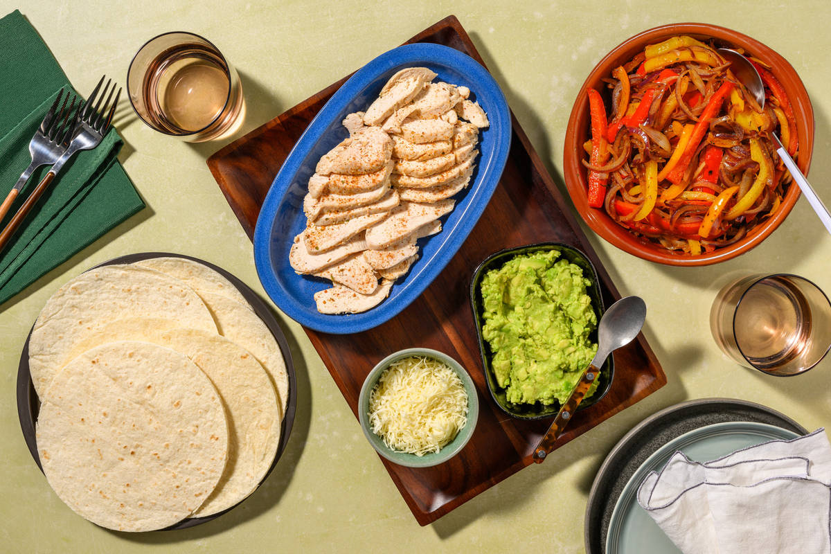 Easy Chicken Fajita Kit Bundle | Peppers & Red Onions