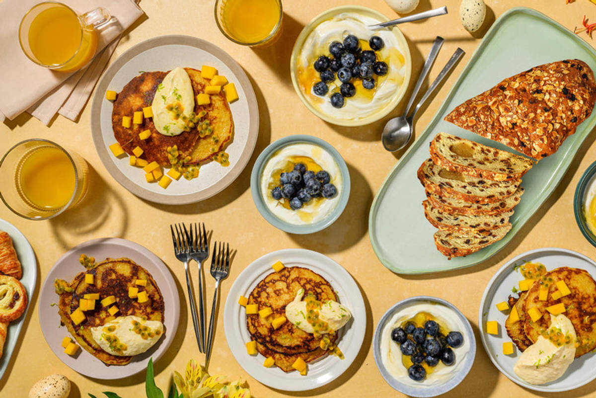 Paasbrunch met Amerikaanse stijl pancakes