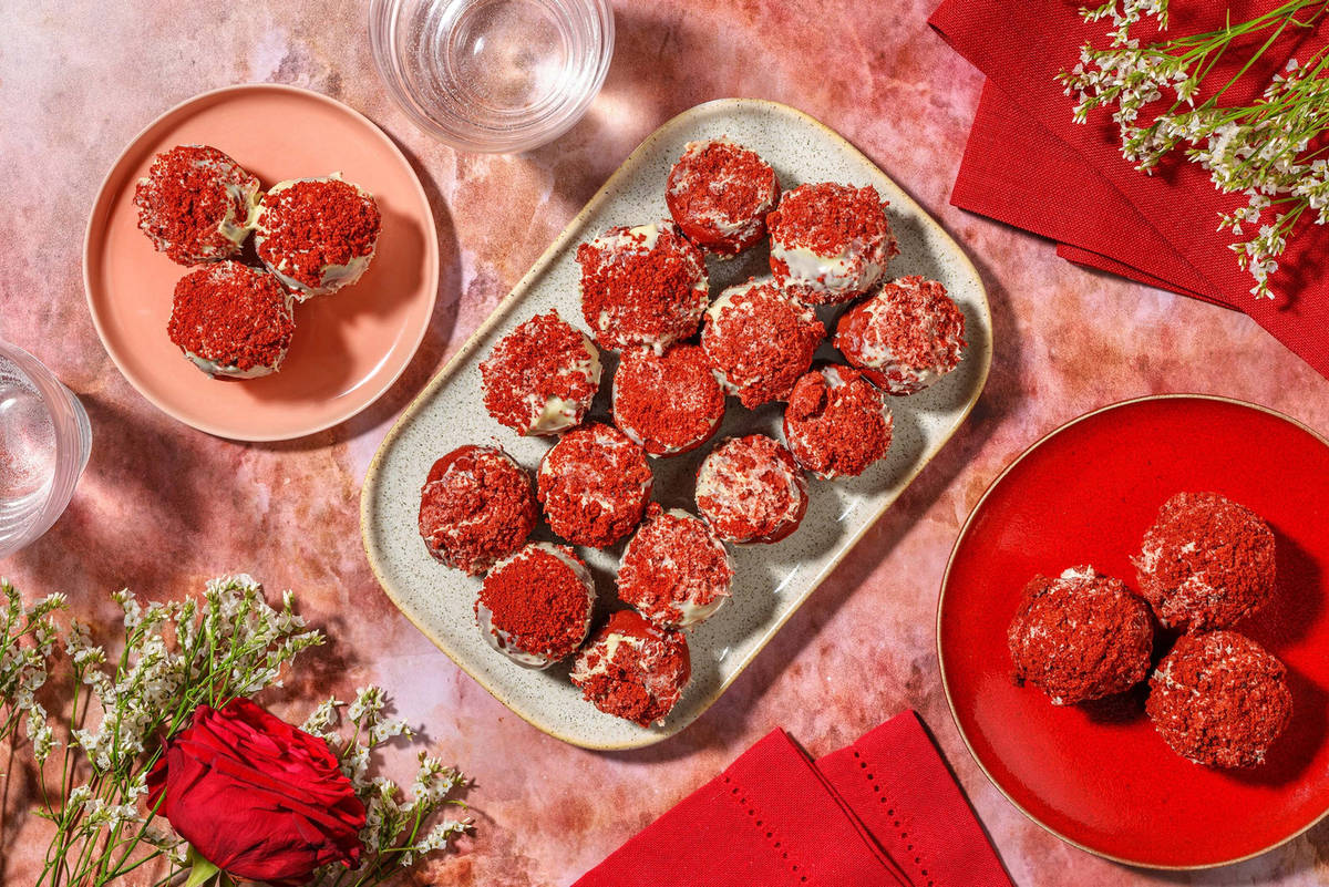 Truffes de la Saint-Valentin façon red velvet