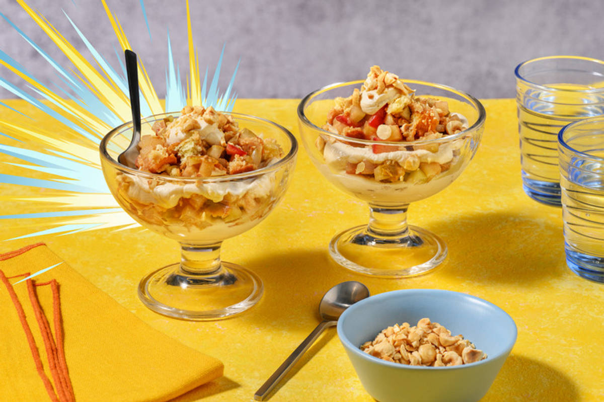 Upright Pear & Apple Trifle Inspired by Mega Gardevoir