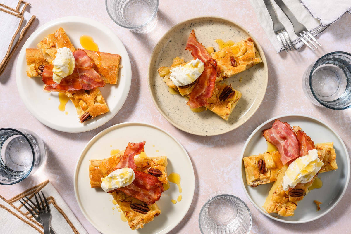 Apple-Pecan Sheet Pan Pancake