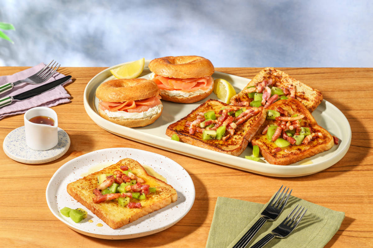 Brunch Kit | Smoked Salmon Bagel with French Toast