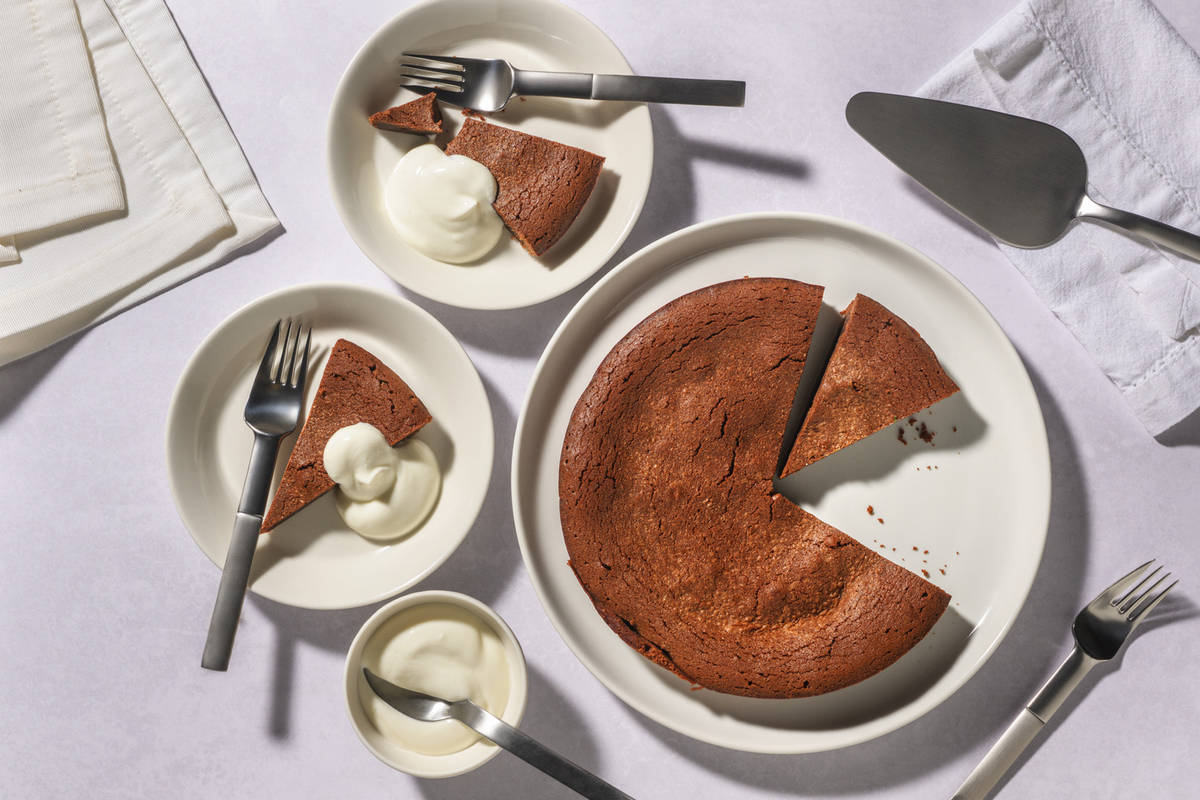 Fondant au chocolat & mascarpone fouetté