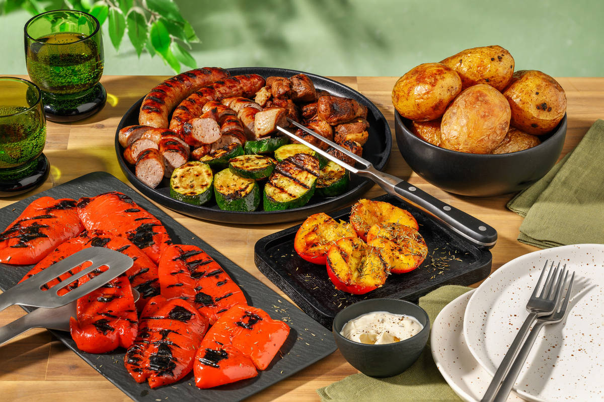 BBQ du Sud-Ouest : filets de canard & saucisses