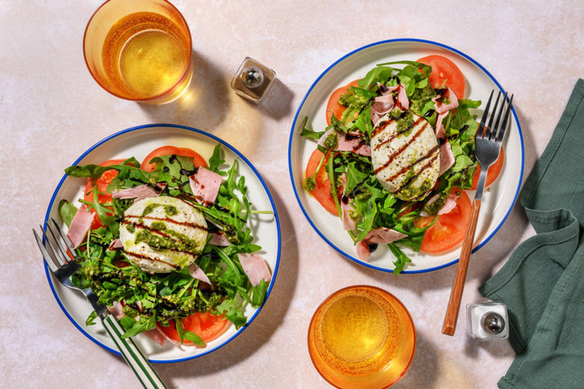 Caprese Salad with Ham