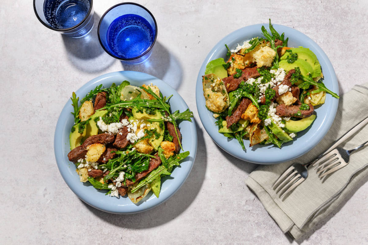 Father's Day Chimichurri Beef Salad