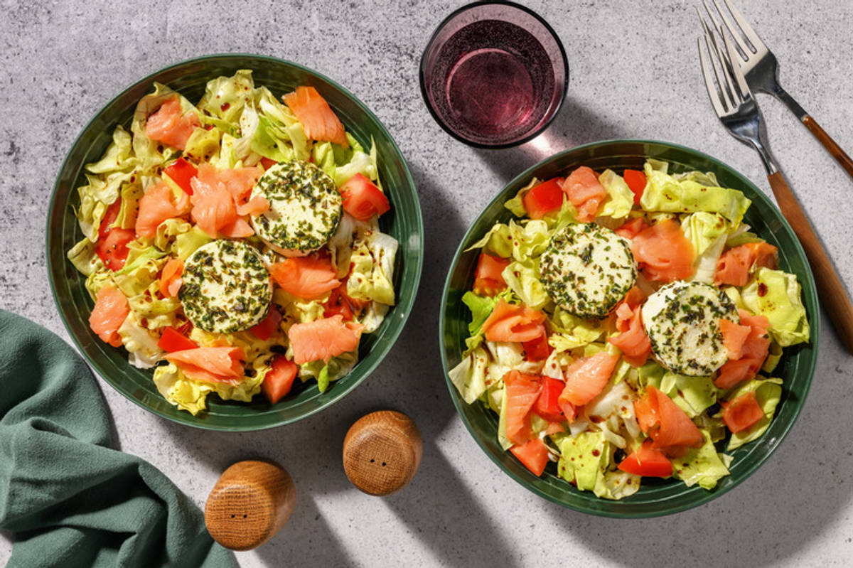 Smoked Salmon & Goat's Cheese Salad
