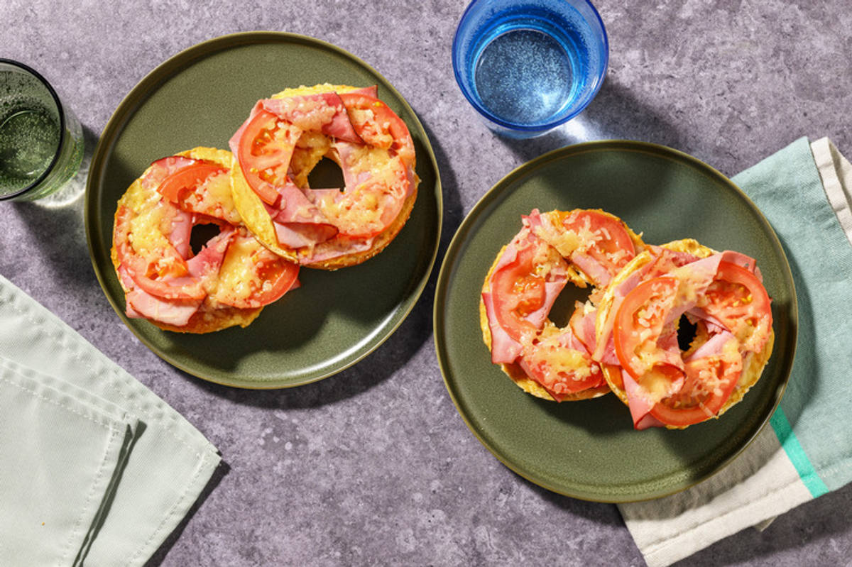 Ham and Cheese Bagel