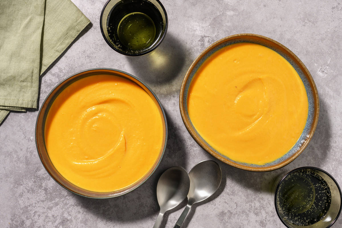 Crema de calabaza y zanahoria