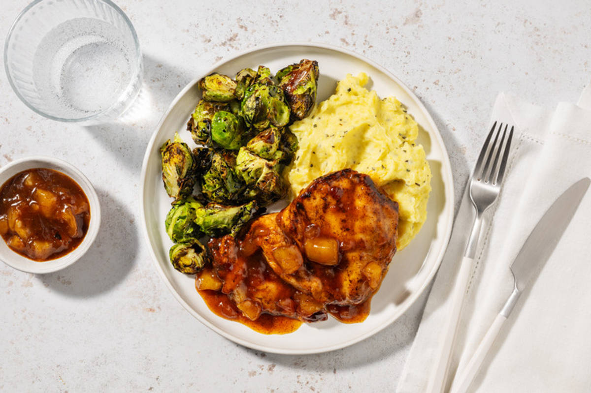 Hähnchen in Apfel-Brandy-Soße