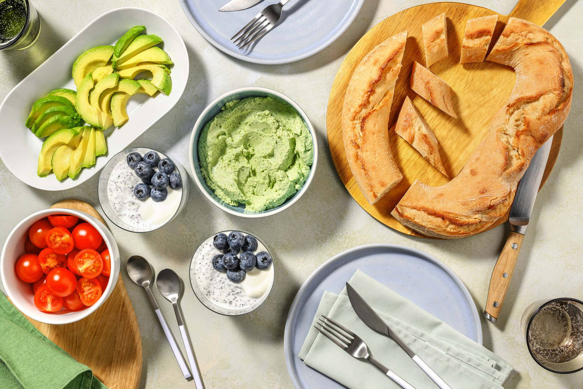 Vegetarischer Frühlingsbrunch für Zwei