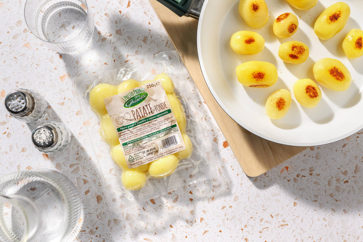 Patate pelate e precotte al vapore