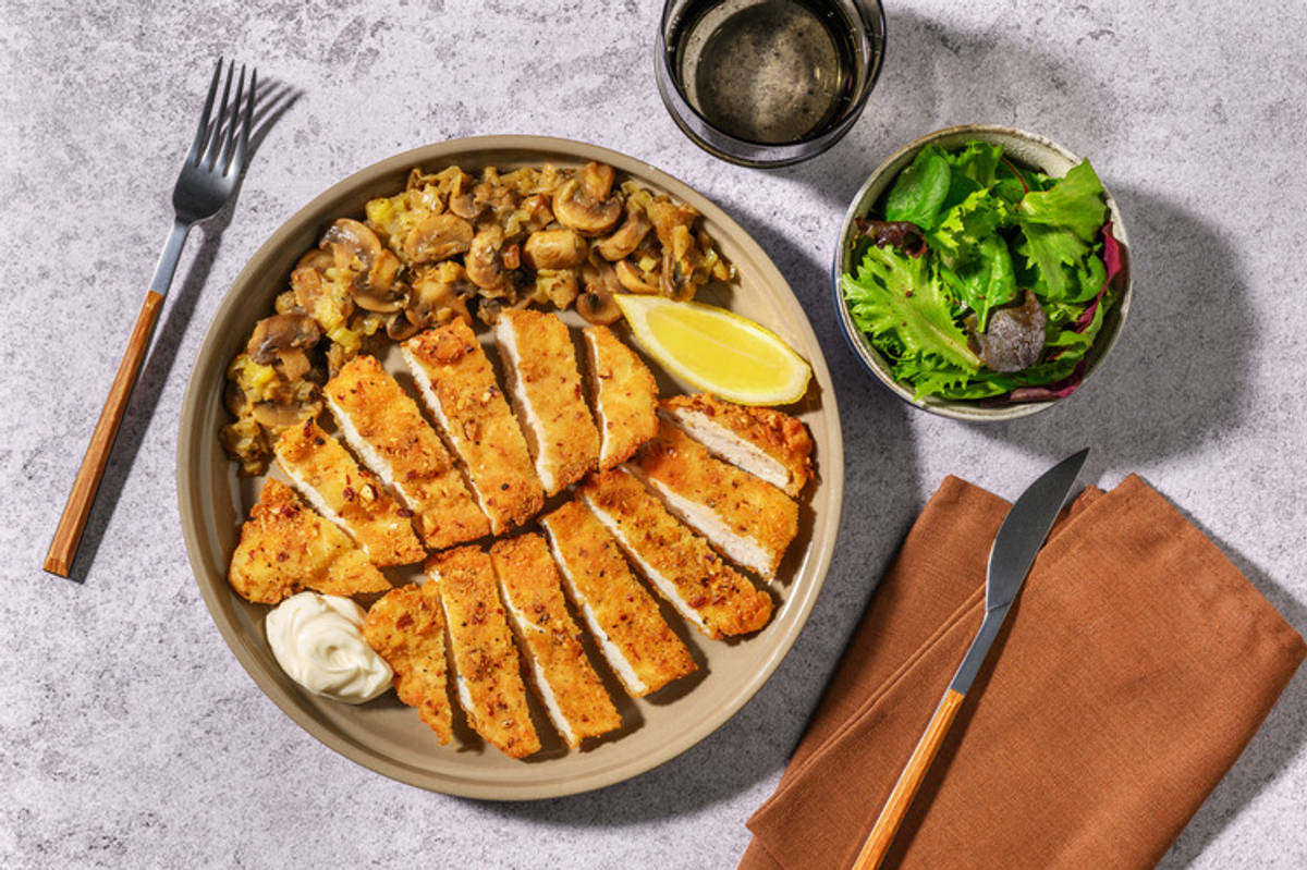 Cotoletta di pollo croccante alle mandorle